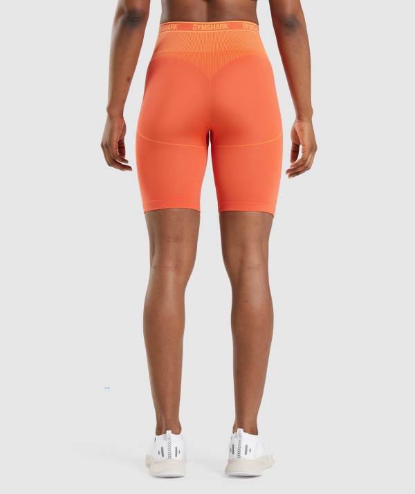Damske Šortky Gymshark Apex Seamless High Rise Oranžové Marhule / Oranžové | XP9548370